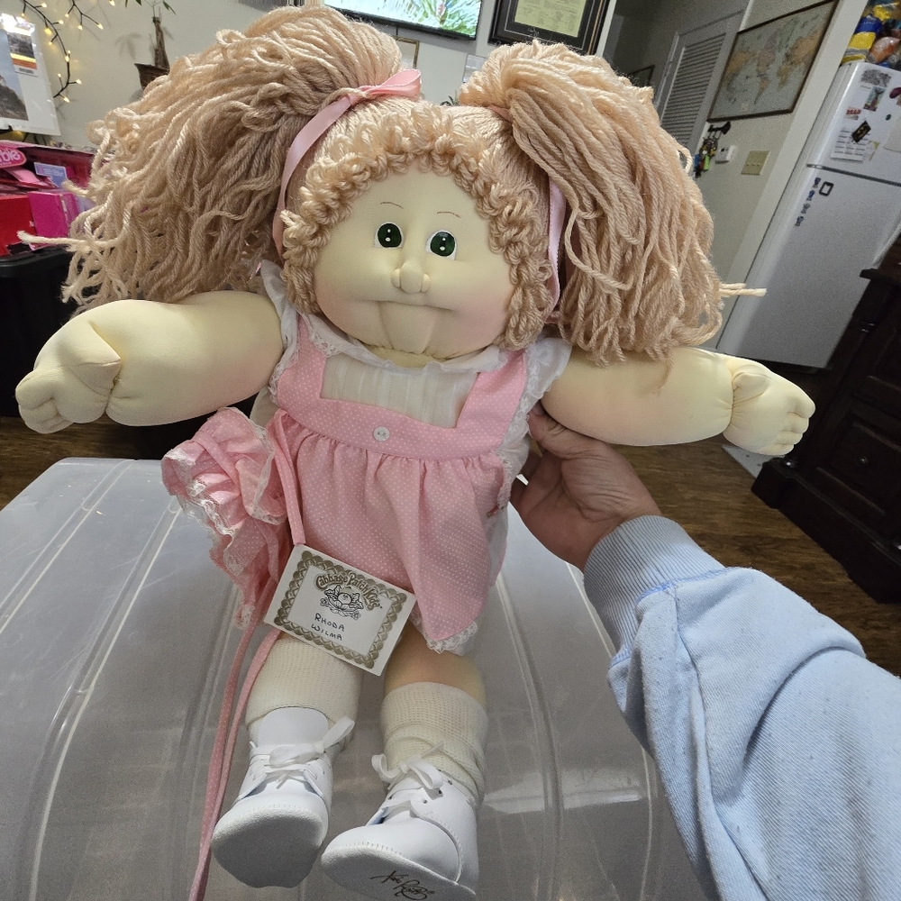 RARE!!! VINTAGE!!! 1985 Cabbage Patch Little People Rhoda Wilma!